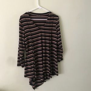 Black & Brown striped top
